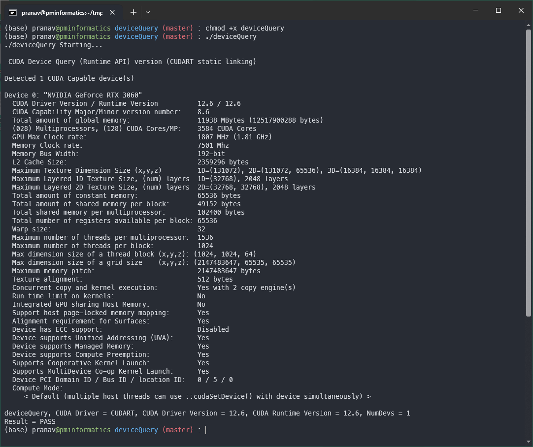 cuda device query 1